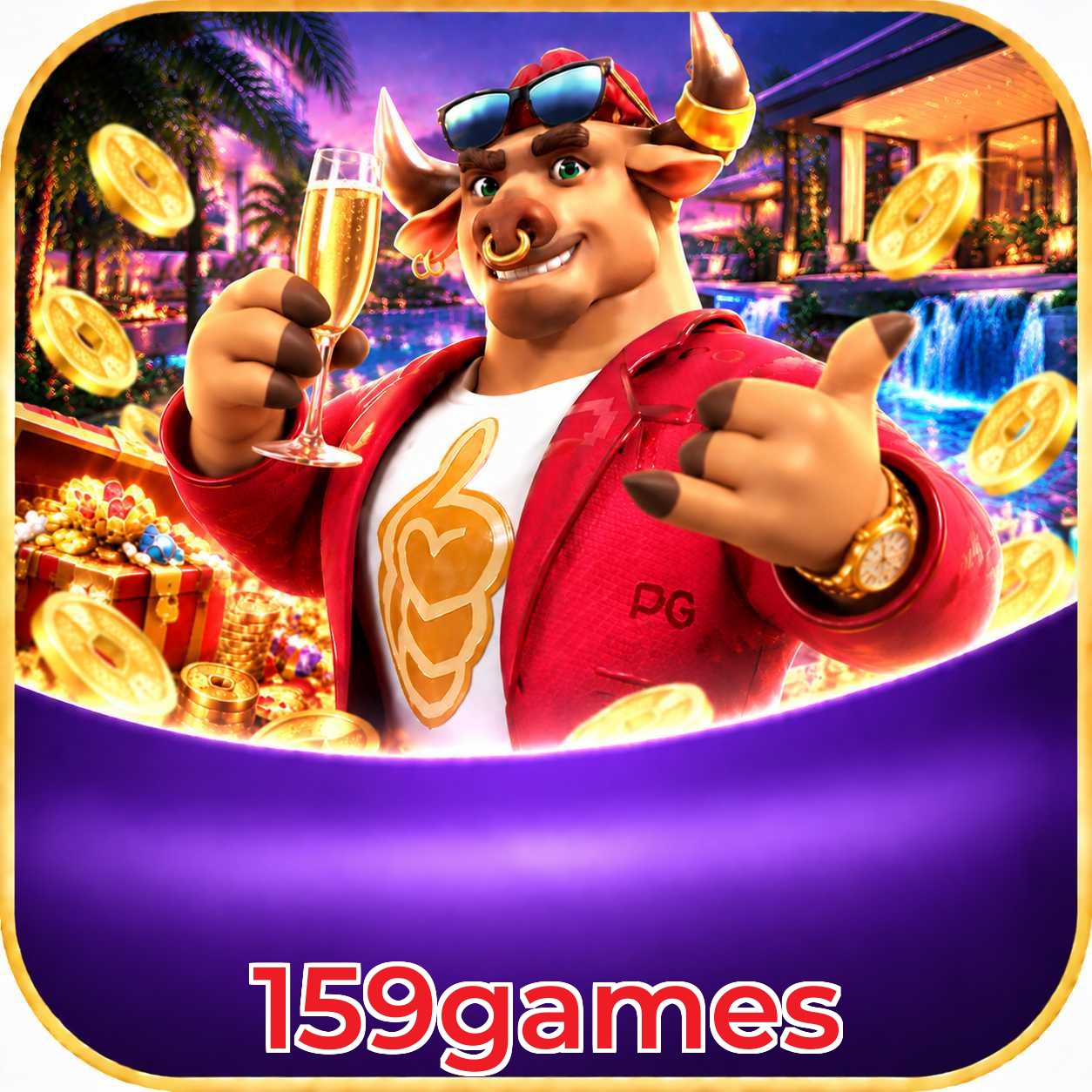 Aplicativo 159games para Android e iOS com interface completa